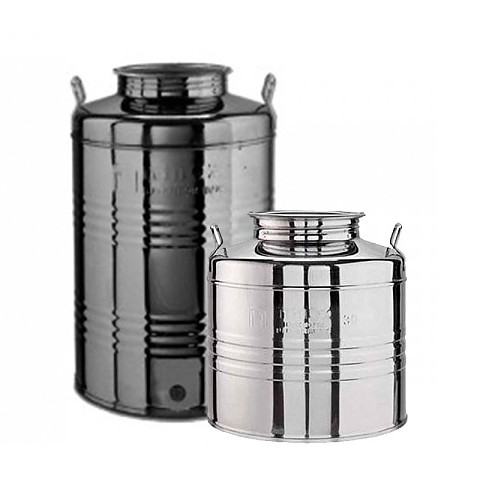 Stainless steel oil canister