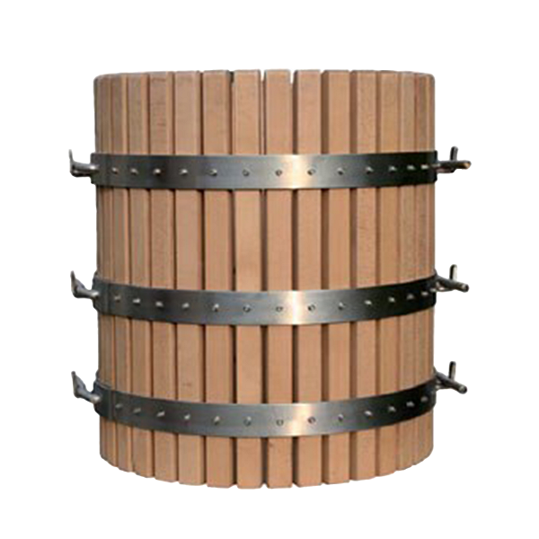Evaporated beech wood wine press cage